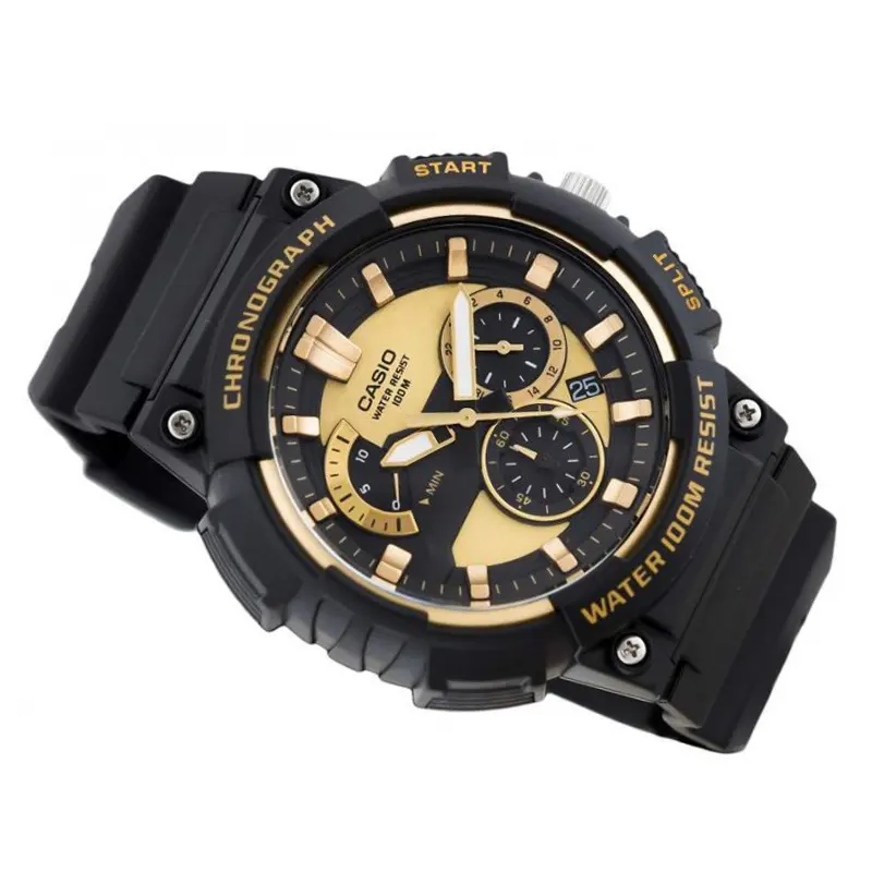 Casio Youth Analogue Gold Dial Men's Watch | MCW-200H-9AVDF